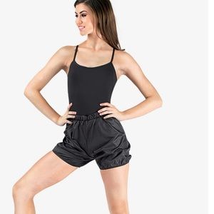 Black trash bag shorts